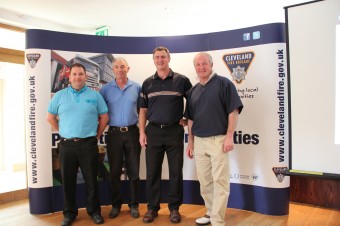 Chief Fire Officer with his Golf team from last year’s event (From left to right: Ian Callaghan, Mark Whelan, Ian Hayton and William Guthrie)