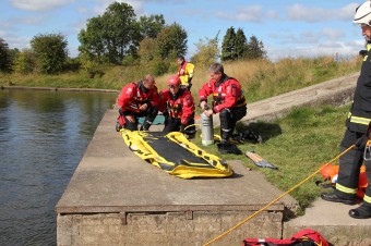The Swift Water Rescue Team in action previously during an exercise