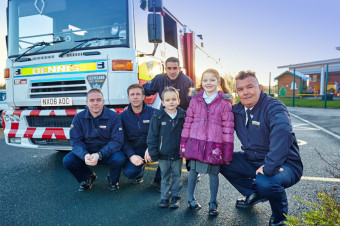 Annabel and her brother Ben pictured with Thornaby White Watch