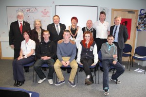 Princes Trust Team and guests at presentation