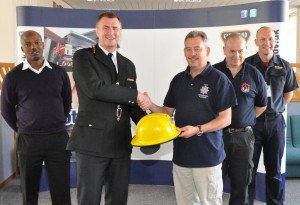Uniform being handed over to Operation Florian