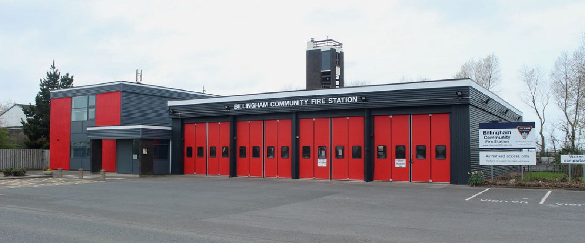 Outside of Billingham Community Fire Station