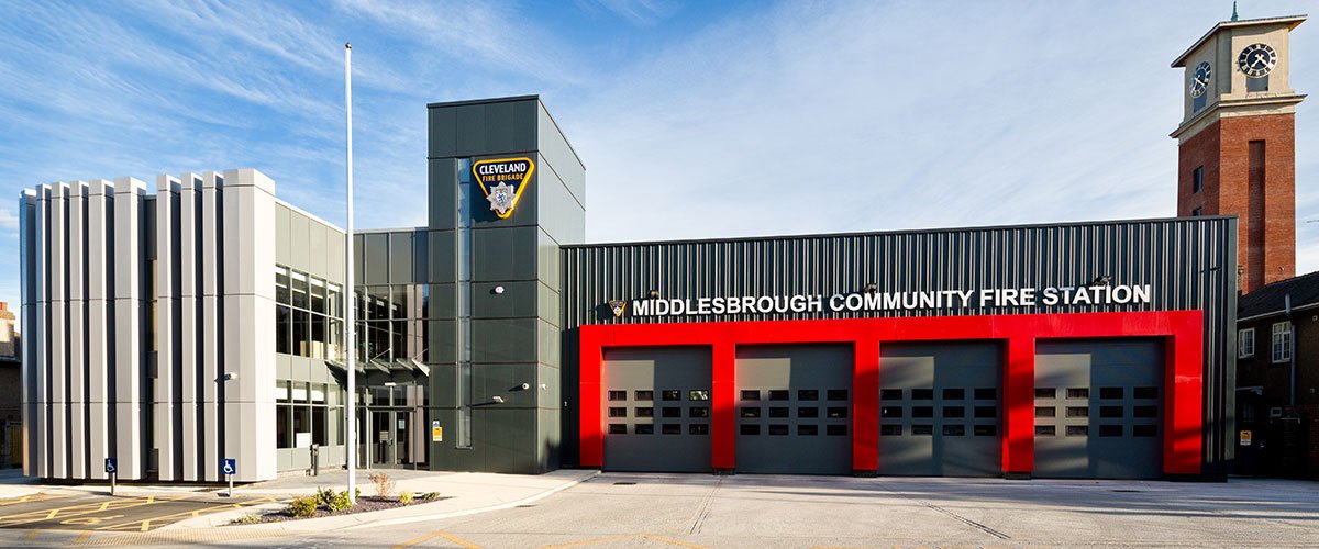 Outside of Middlesbrough Community Fire Station