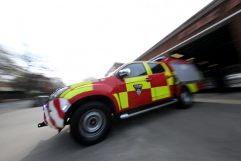 fire appliance leaving station