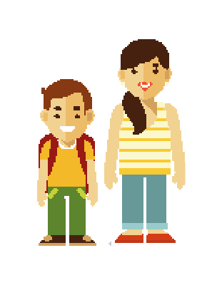 family cartoon icon