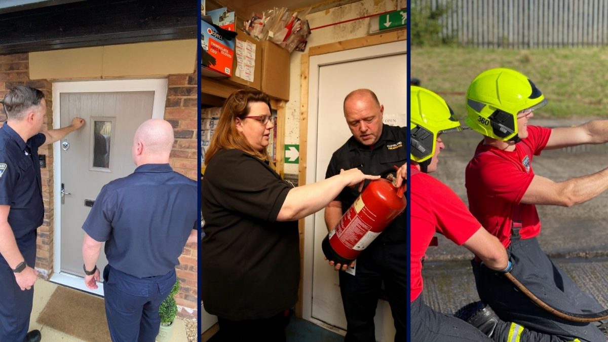 Three images which represents our different areas: Prevention, protection and response