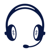 Navy icon of a headset