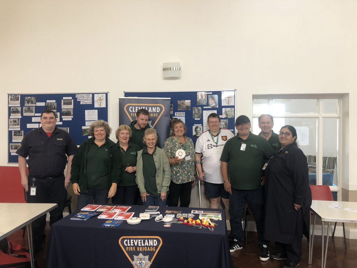 Volunteers and members of staff from the Brigade who are working on the Food Banks scheme